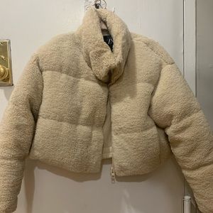 Zara size small Sherpa puffer